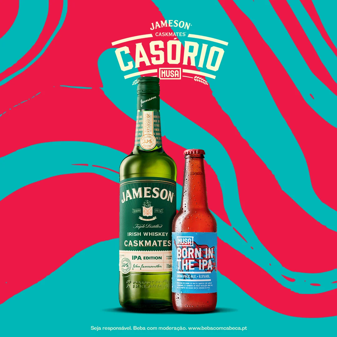 Projeto de Jameson Caskmates em parceria com a cerveja Musa chega ao Porto