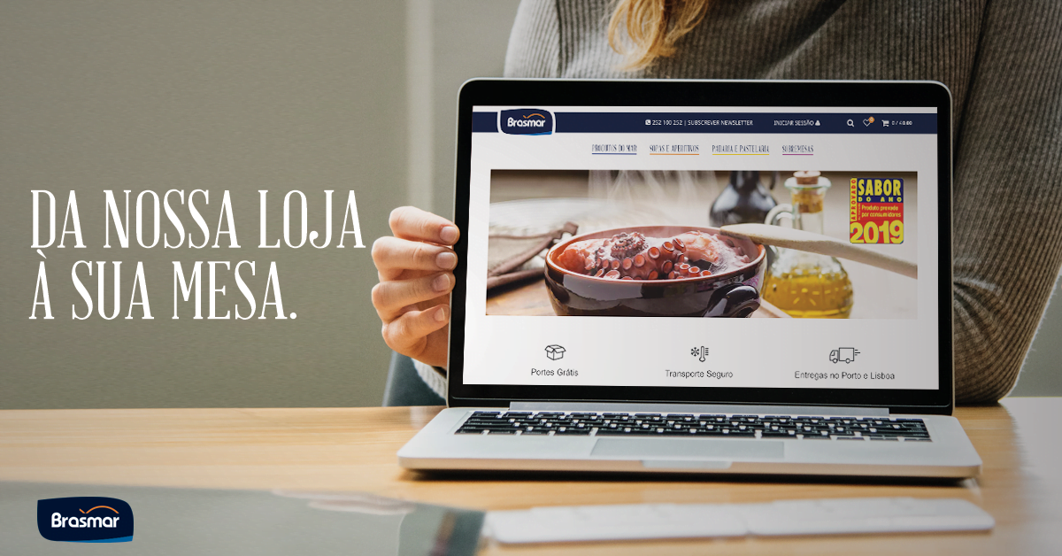 Brasmar torna-se na primeira marca de produtos do mar congelados a ter uma loja online