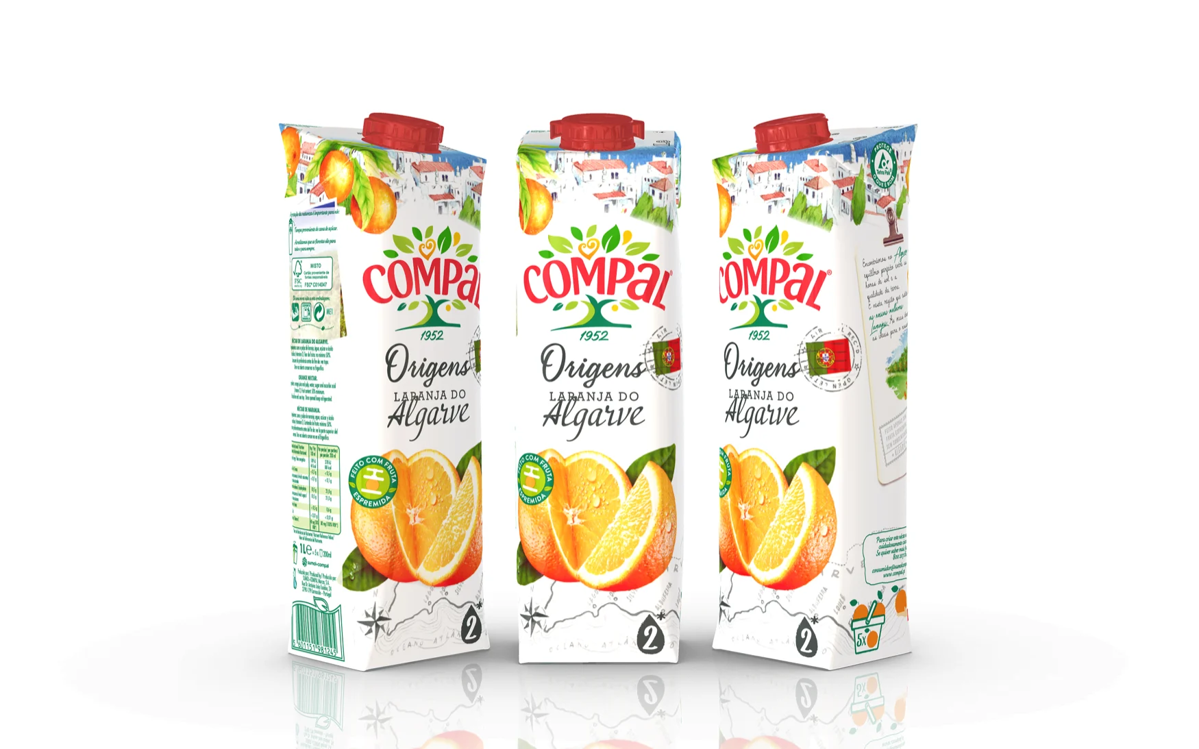 Sumos Compal com nova imagem e embalagem Tetra Pak