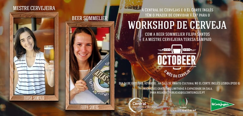 Central de Cervejas celebra Octobeer com workshop de cerveja gratuito no El Corte Inglés