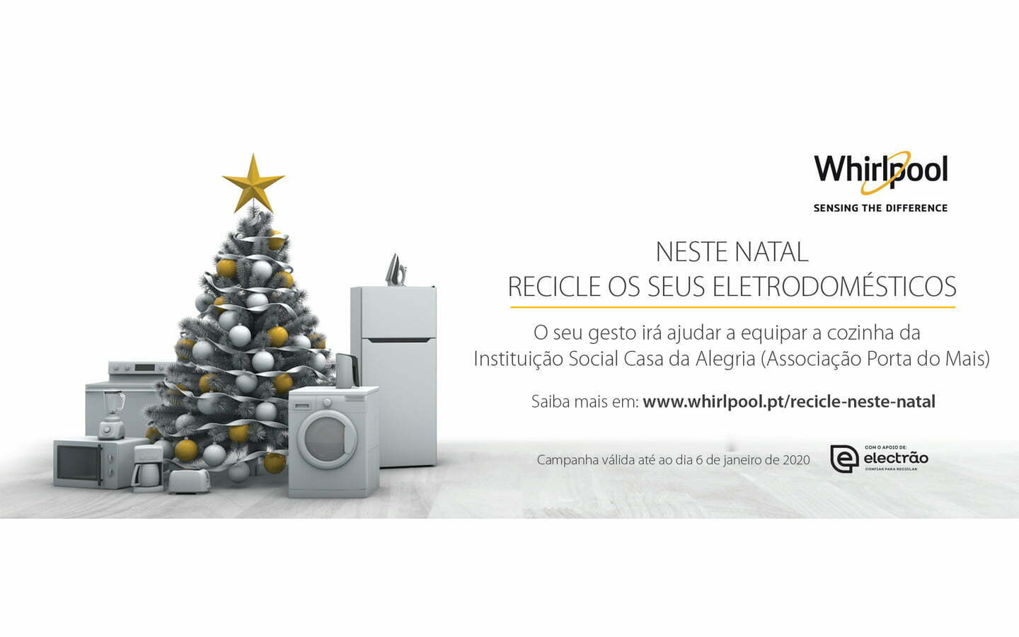 Whirlpool e Electrão em campanha de sensibilização para a reciclagem de eletrodomésticos