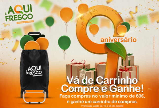 Aqui é Fresco celebra 9.º aniversário com campanha promocional