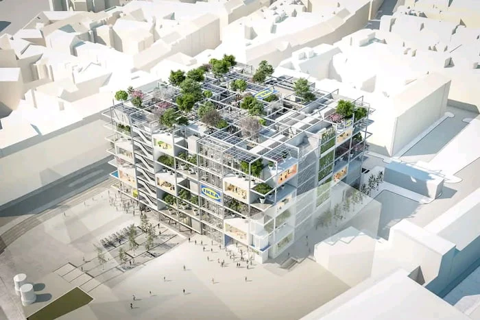 IKEA constrói loja sustentável com jardins suspensos