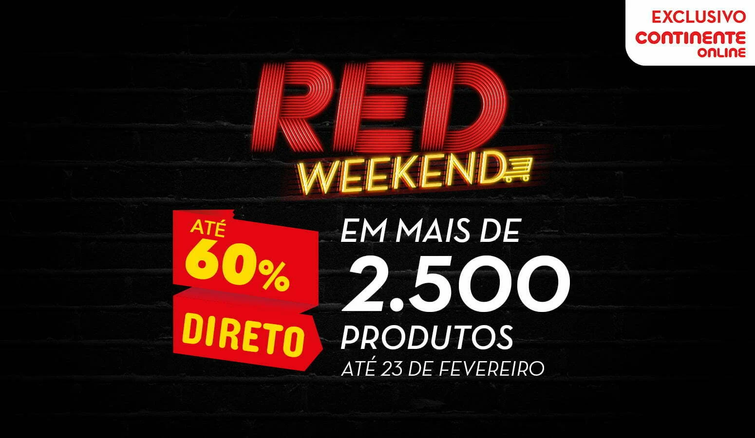 Campanha Red Weekend volta ao Continente Online