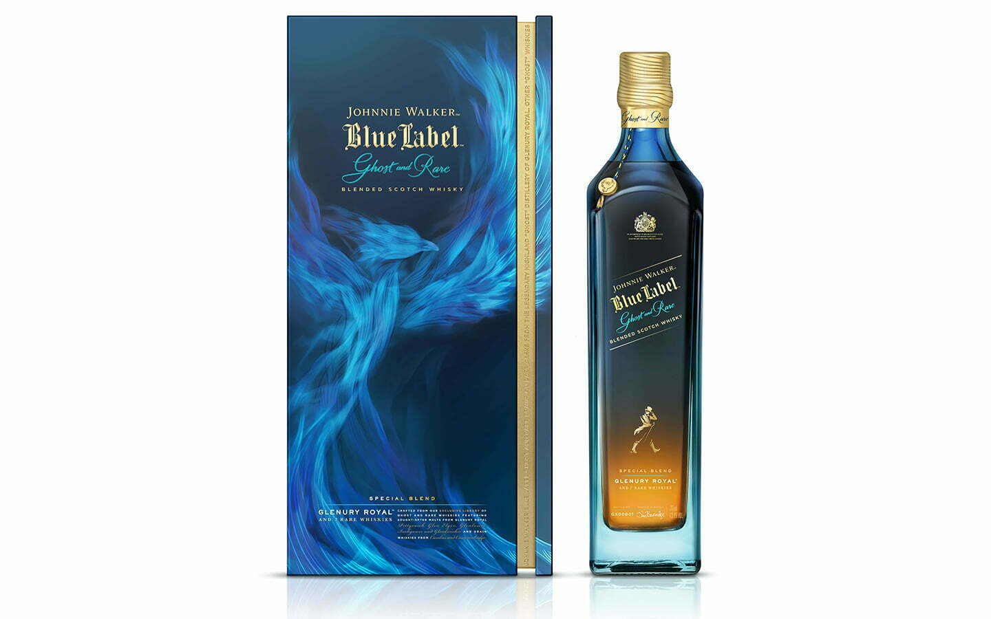 Johnnie Walker lança edição limitada de Blue Label Ghost and Rare Glenury Royal