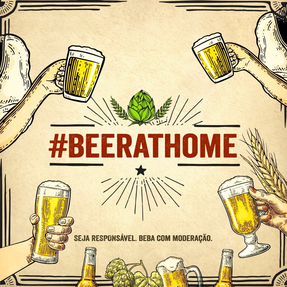 Cervejas artesanais unem-se para criar a iniciativa #BeerAtHome