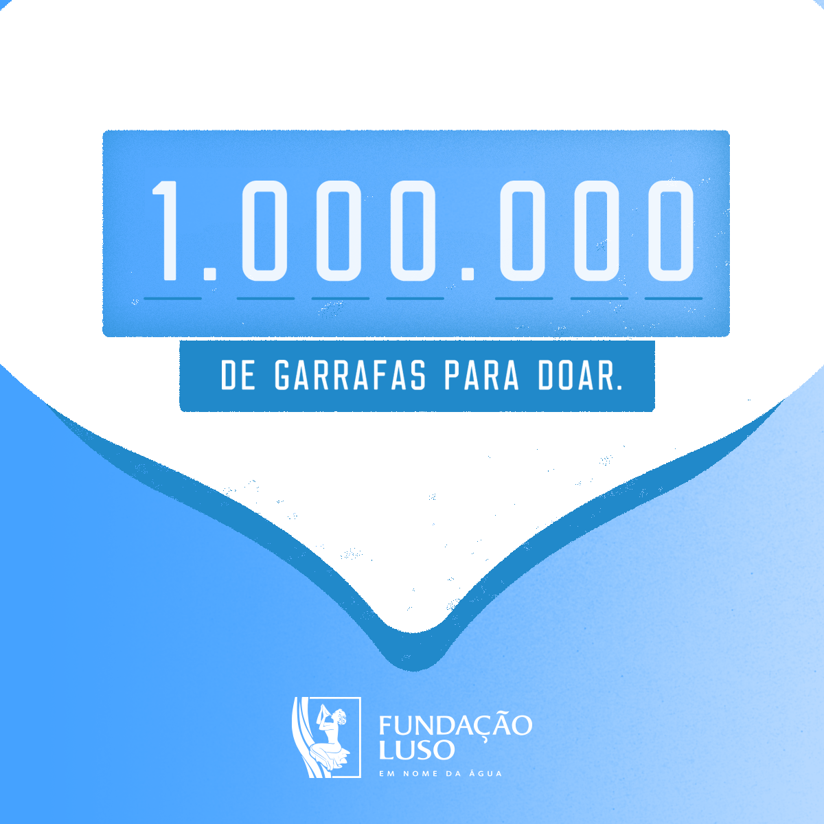 Fundação Luso oferece um milhão de garrafas de água