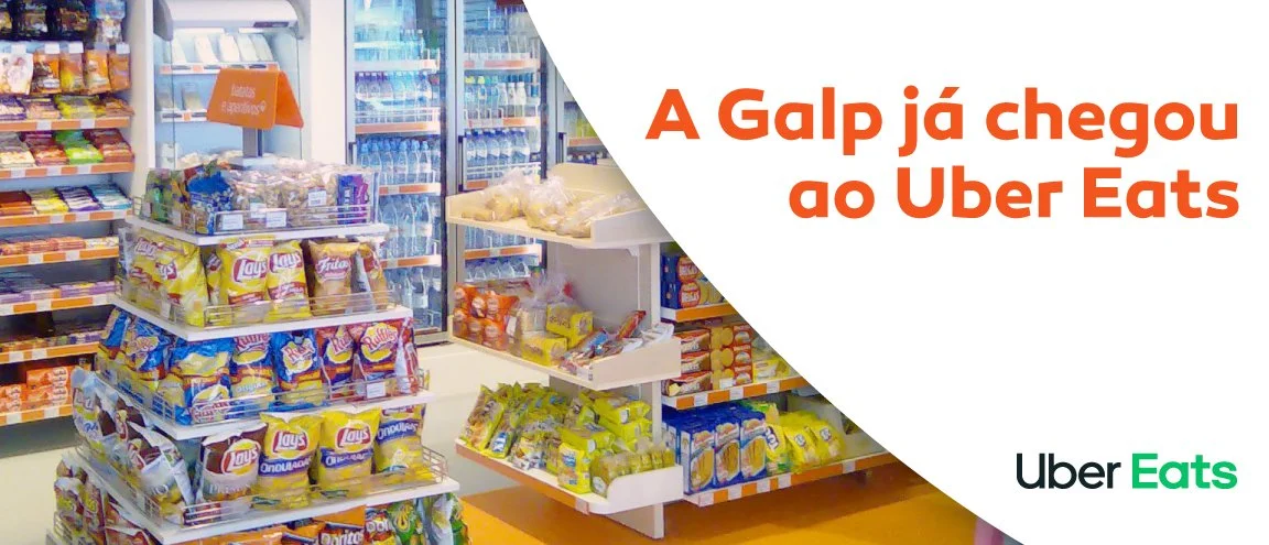 Galp chega ao Uber Eats com produtos de loja