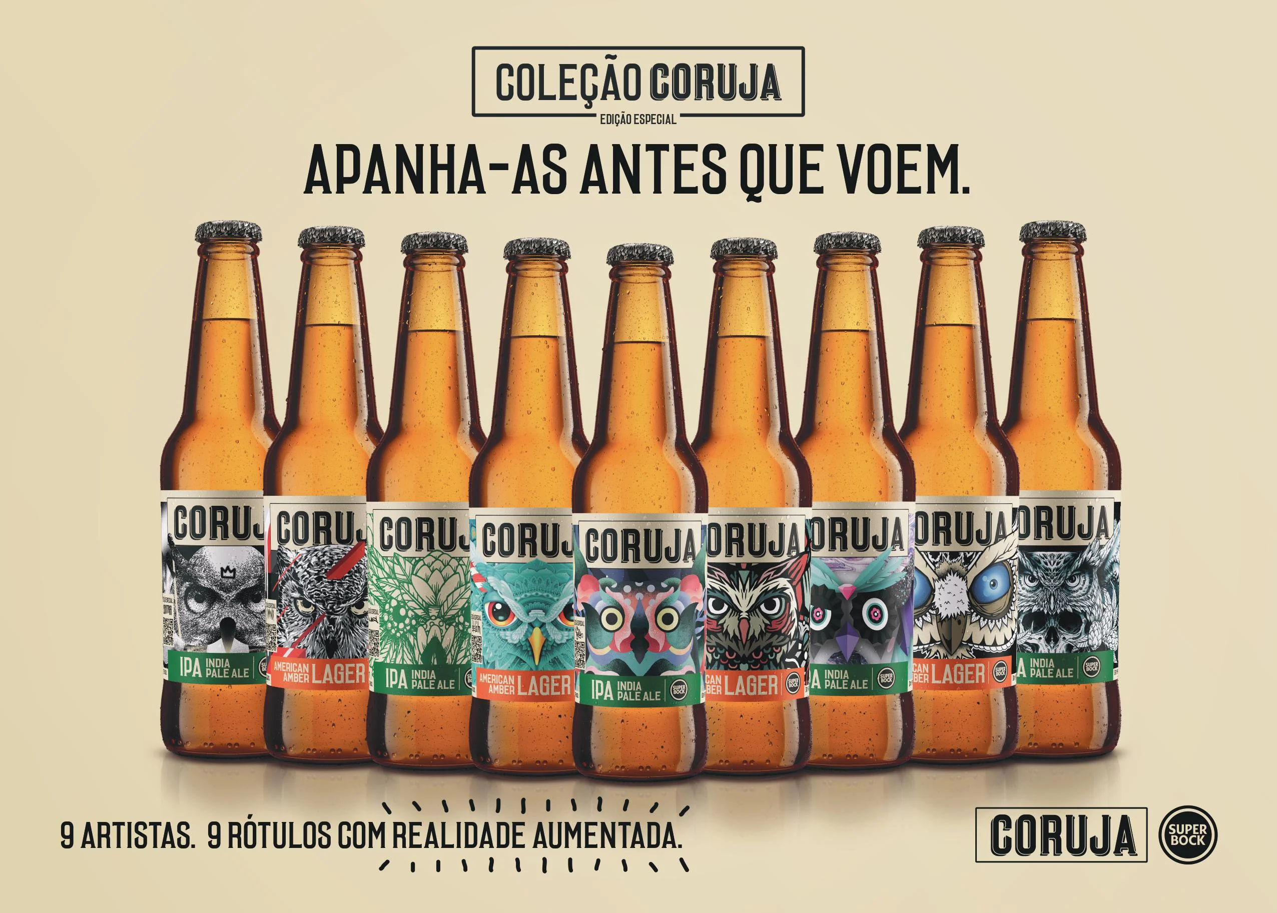Super Bock Coruja tem 9 rótulos para colecionar