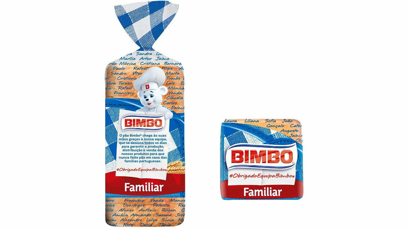 Bimbo agradece aos colaboradores com nova embalagem