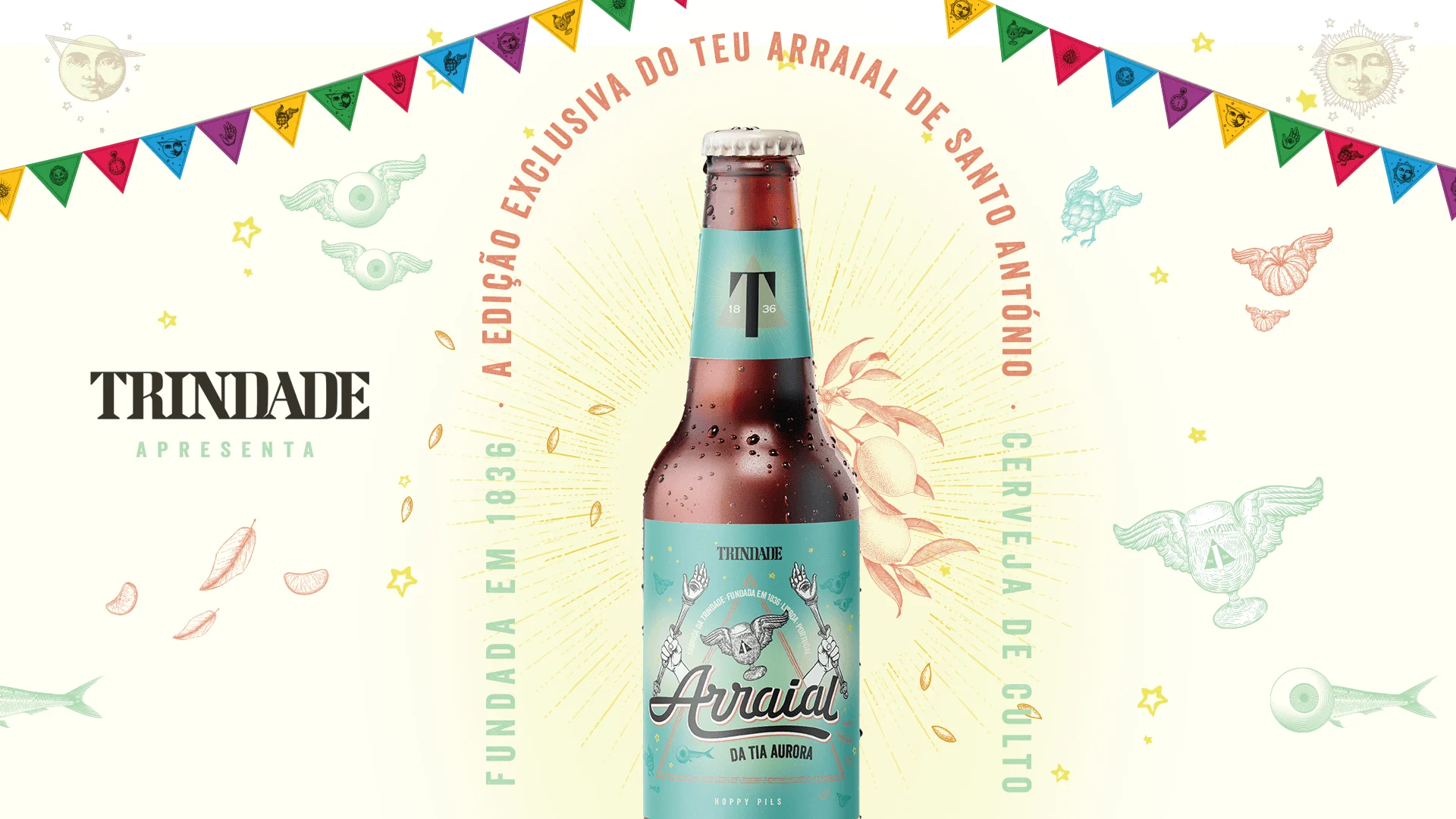 Cerveja Trindade convida a celebrar o Arraial