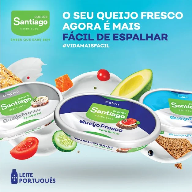 Santiago lança queijo fresco para barrar