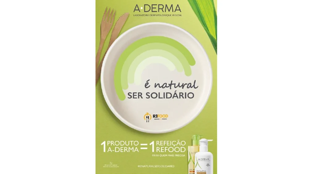A-DERMA oferece refeições à Refood