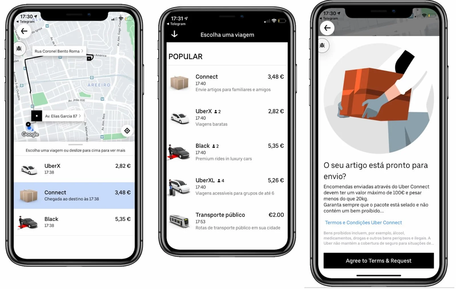 Uber lança serviço de entrega para consumidores finais