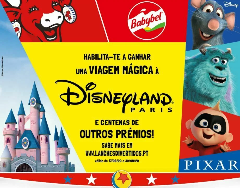 Heróis da Pixar juntam-se à A Vaca que ri e Babybel