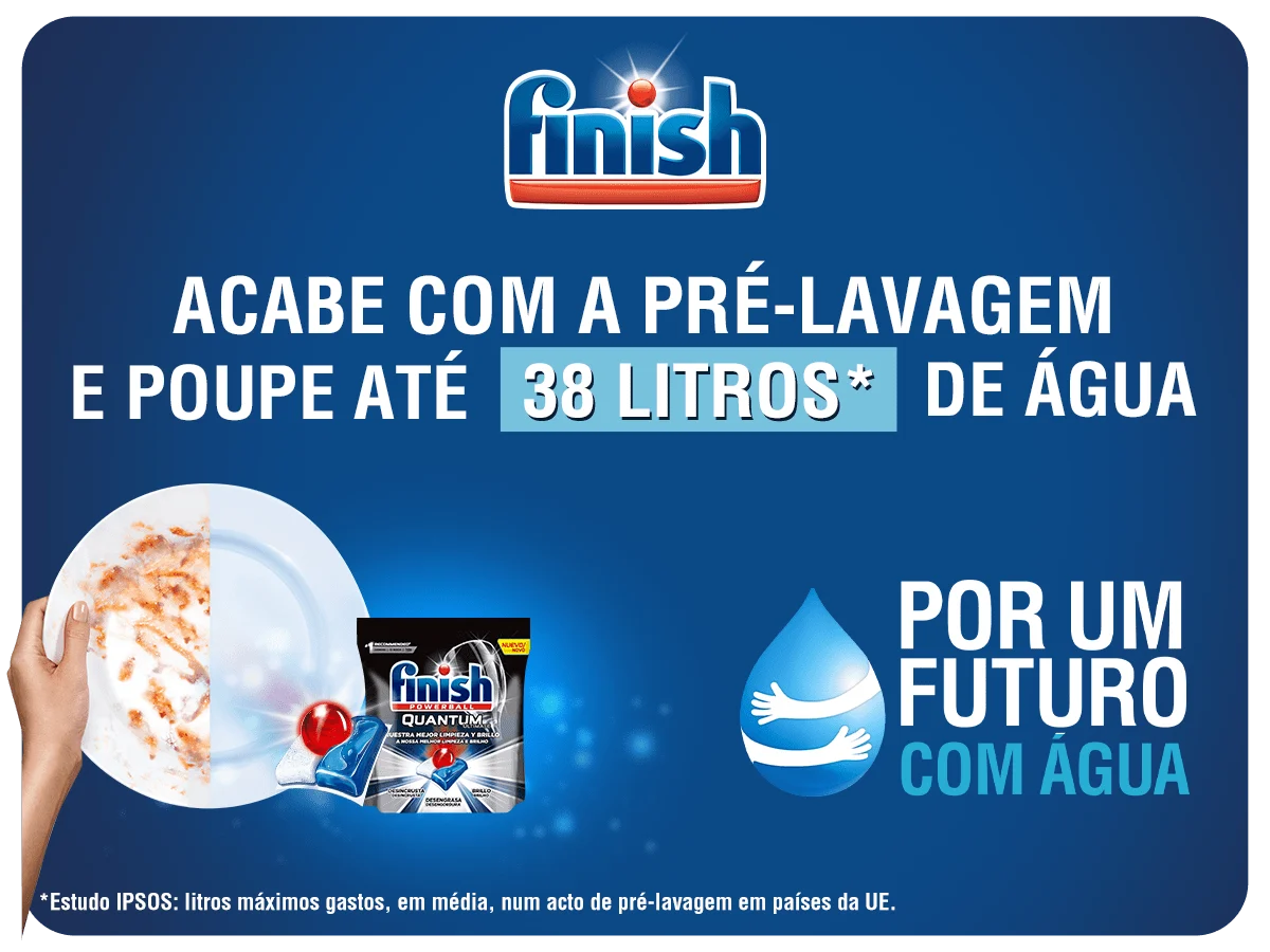 Finish comprometida com a poupança vital de água em Portugal