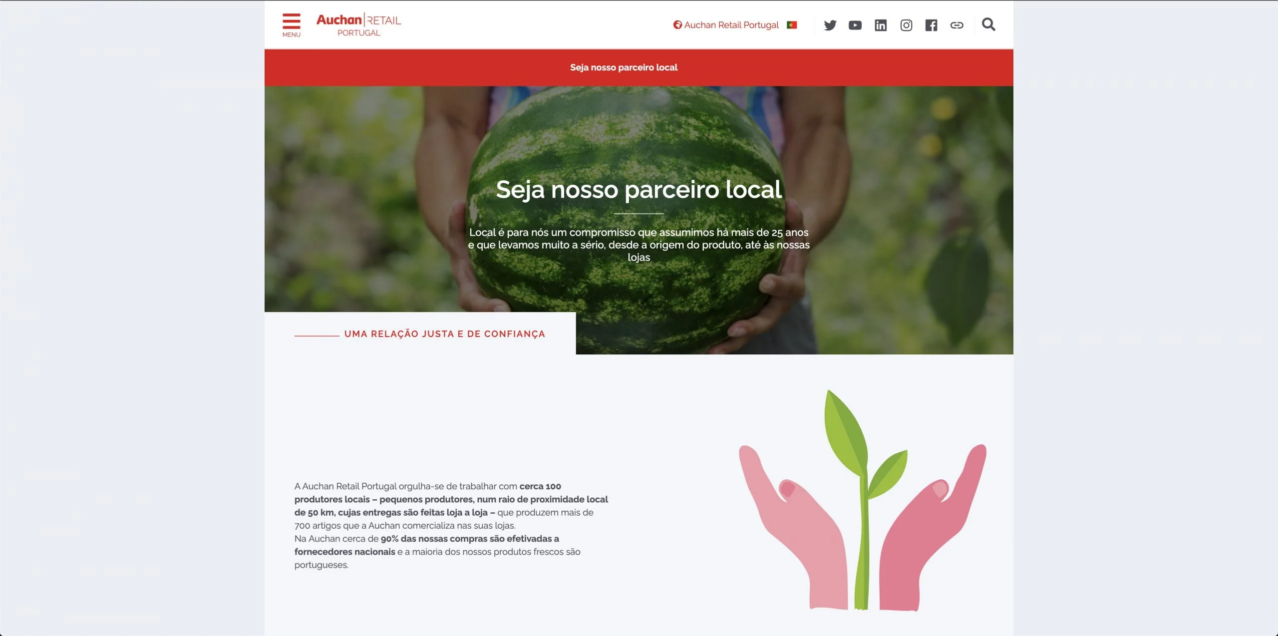 Auchan Retail Portugal simplifica contacto com produtores locais