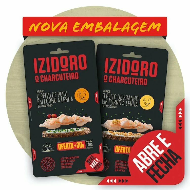 Izidoro lança nova embalagem com sistema “Abre e Fecha”