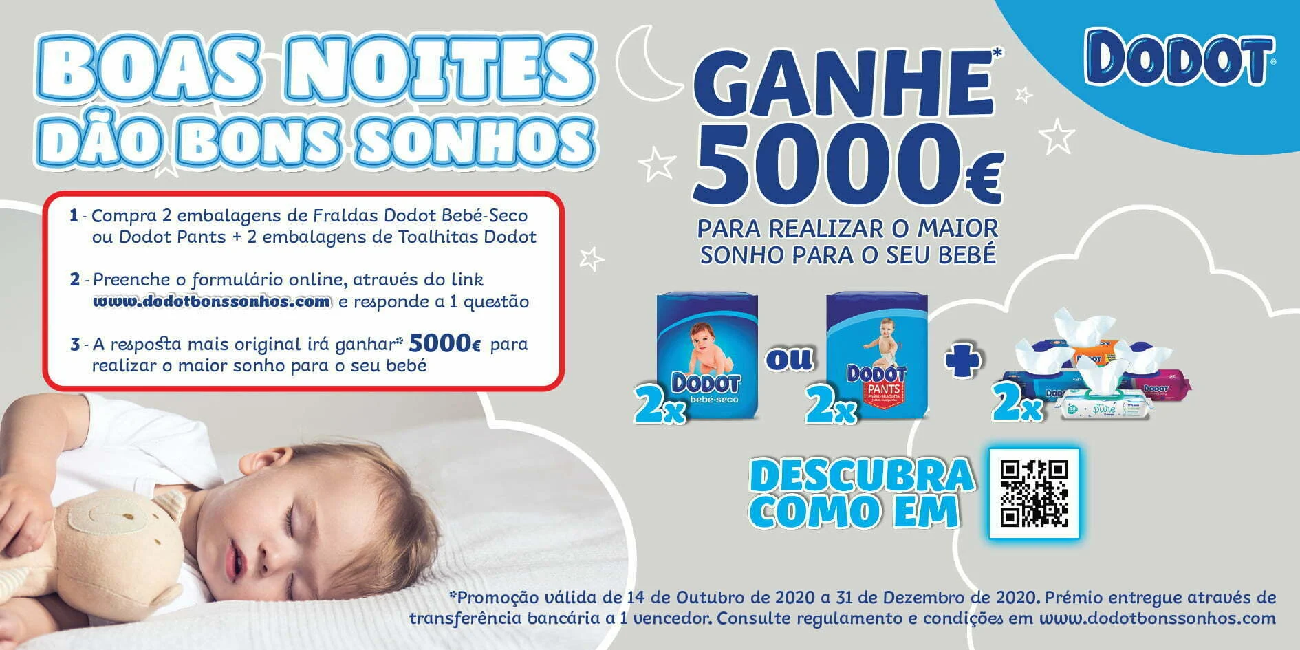 Dodot oferece cinco mil euros