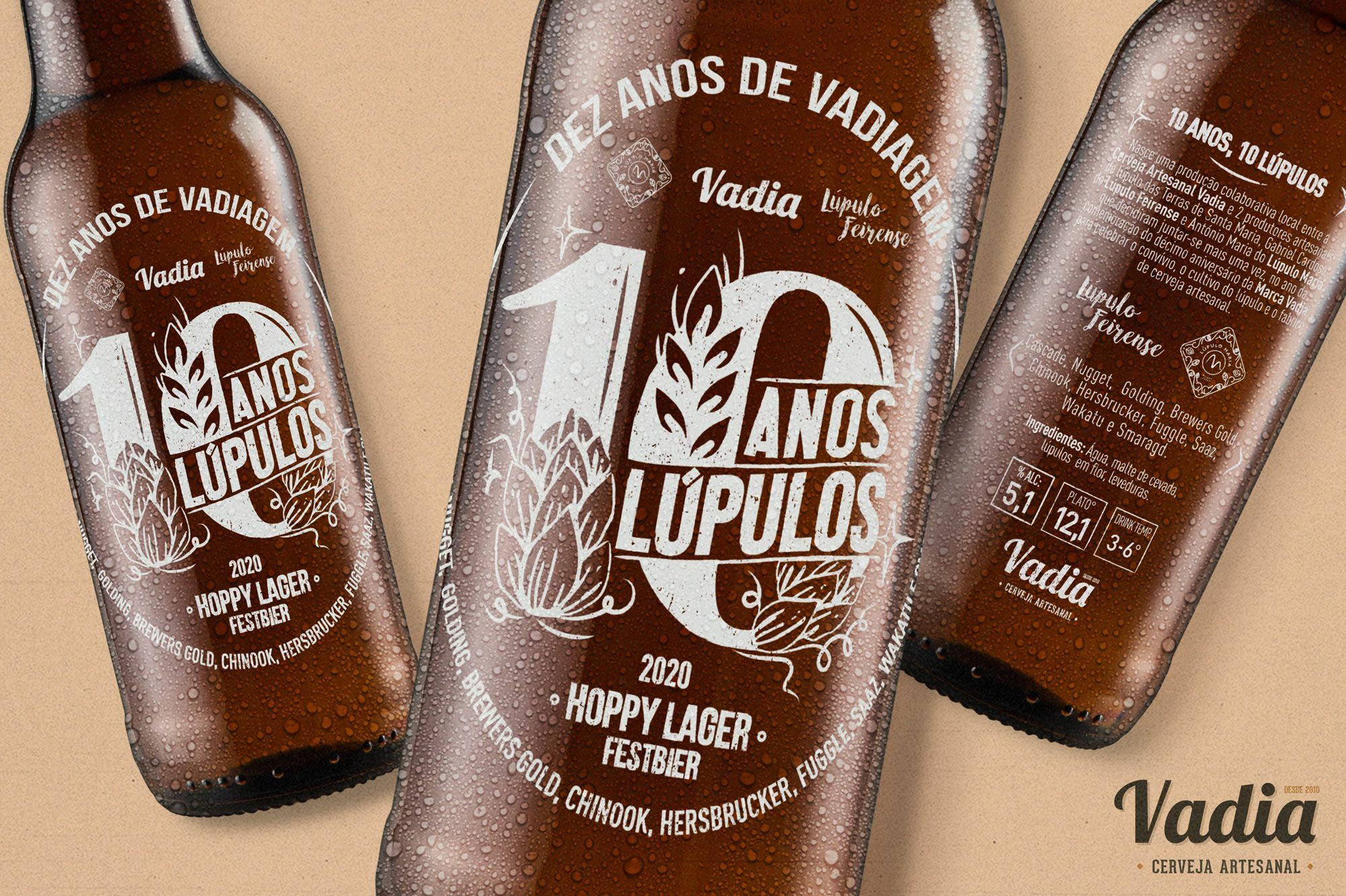 Cerveja Vadia comemora 10 anos com edição especial colaborativa
