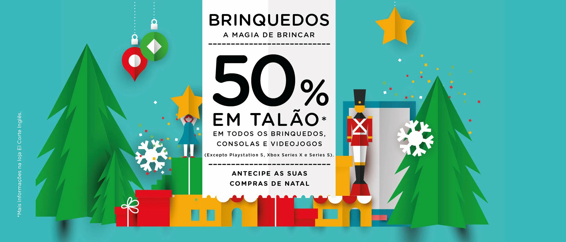 El Corte Inglés antecipa o Natal com 50% de desconto