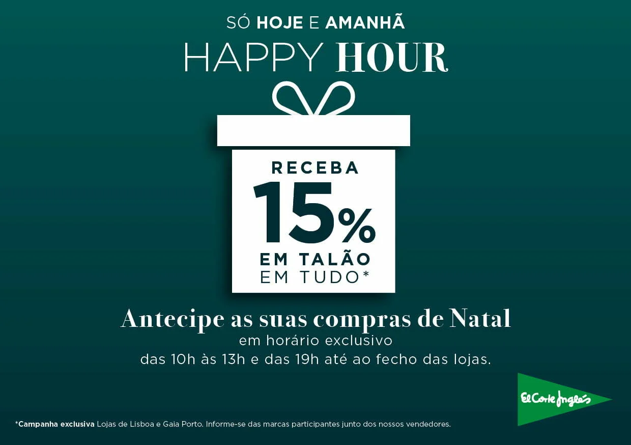 El Corte Inglés cria promoção para antecipar compras de Natal