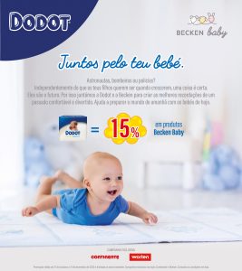 Cartaz parceria Dodot e Becken