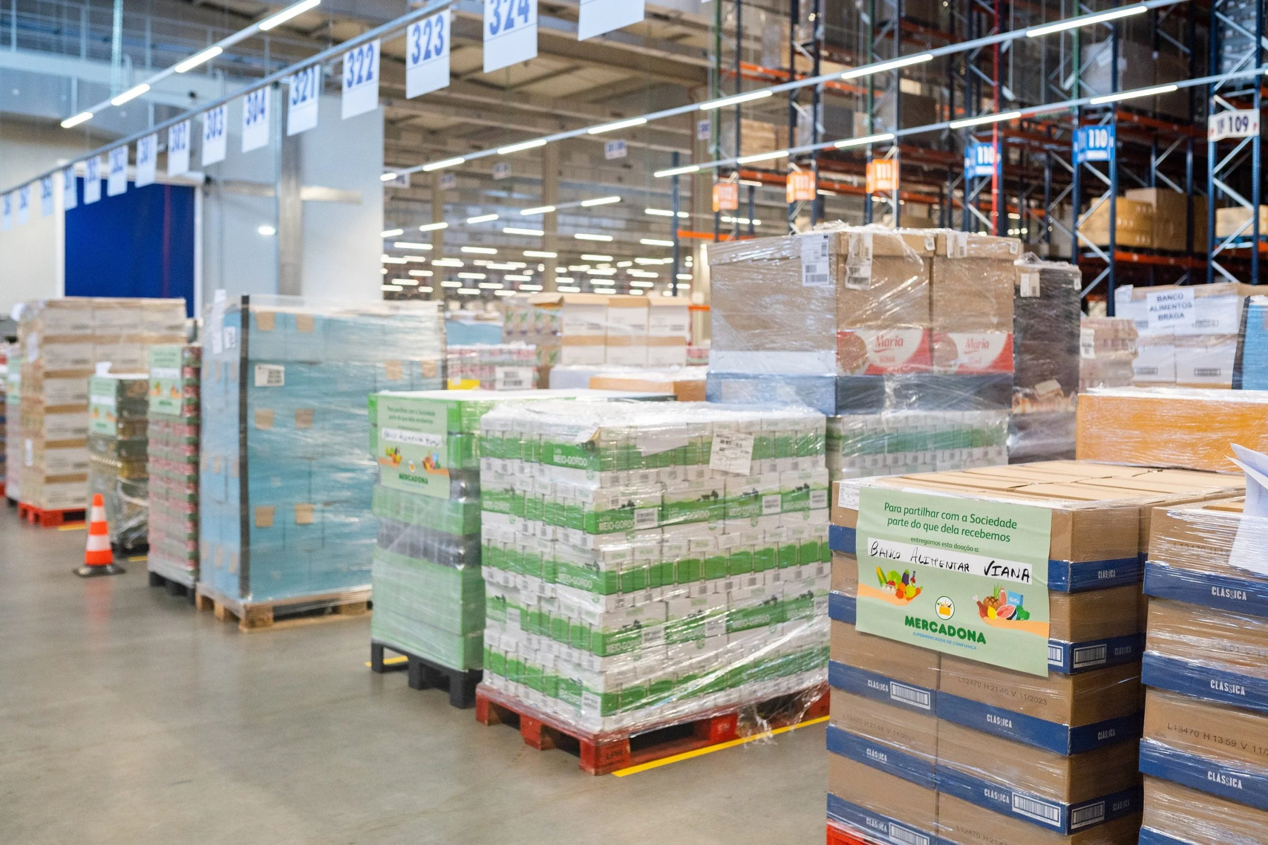 Mercadona realiza doação especial de Natal com 80.000 quilos de bens alimentares