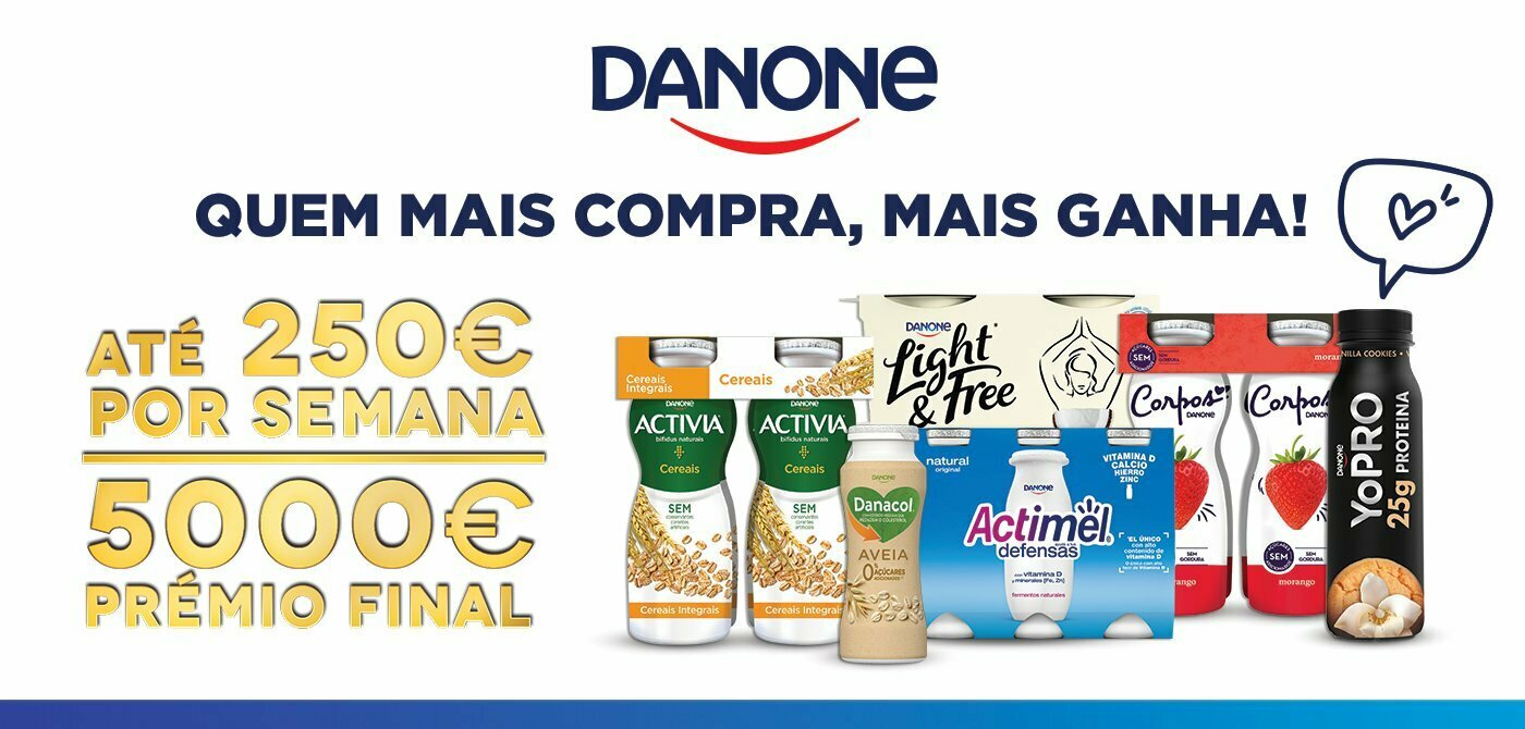 Danone lança campanha “Quem mais compra, mais ganha”