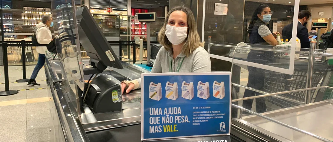 Clientes e colaboradores do El Corte Inglés doam 17 toneladas de alimentos ao Banco Alimentar