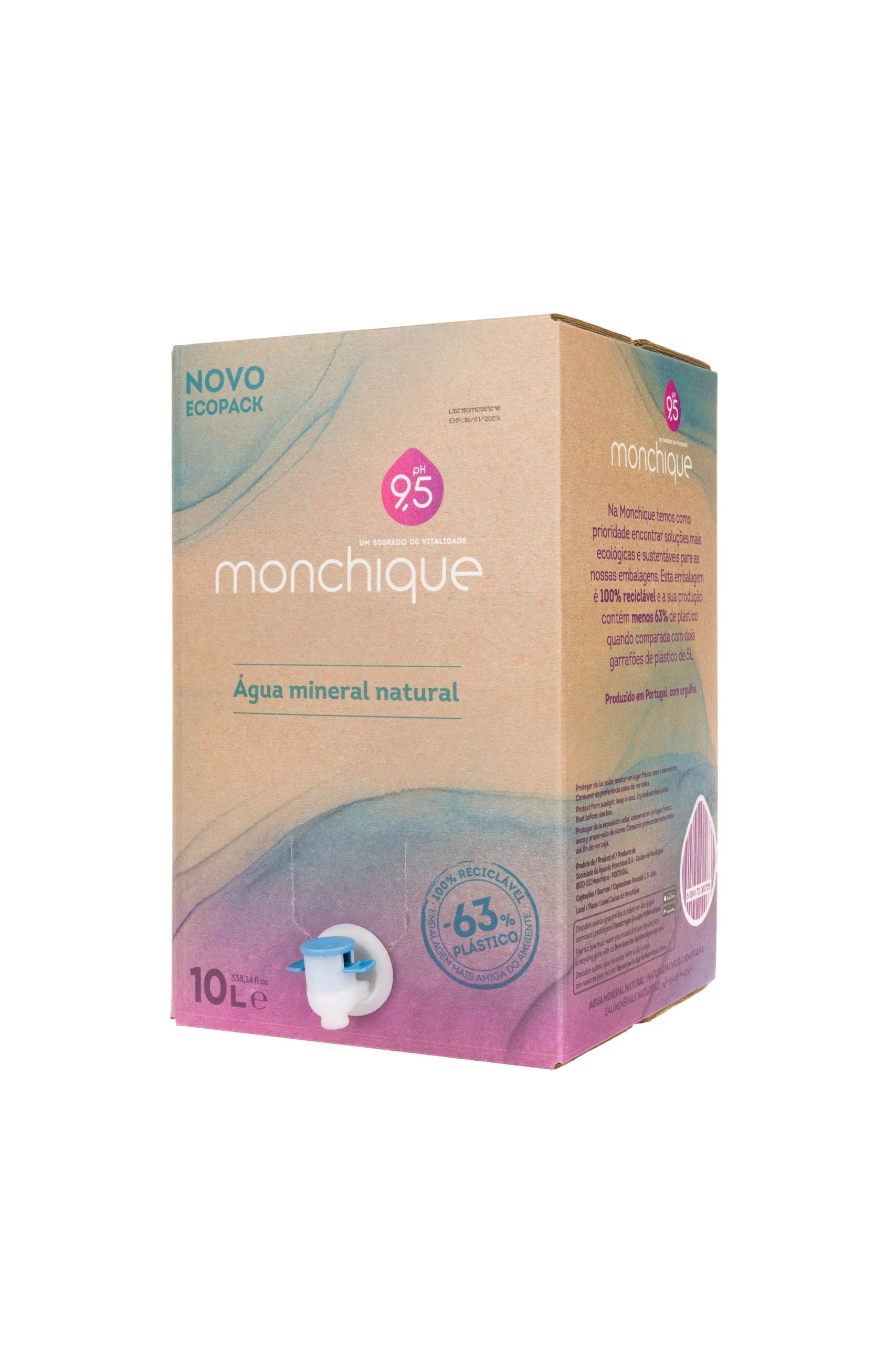 Água Monchique lança embalagem familiar de 10L