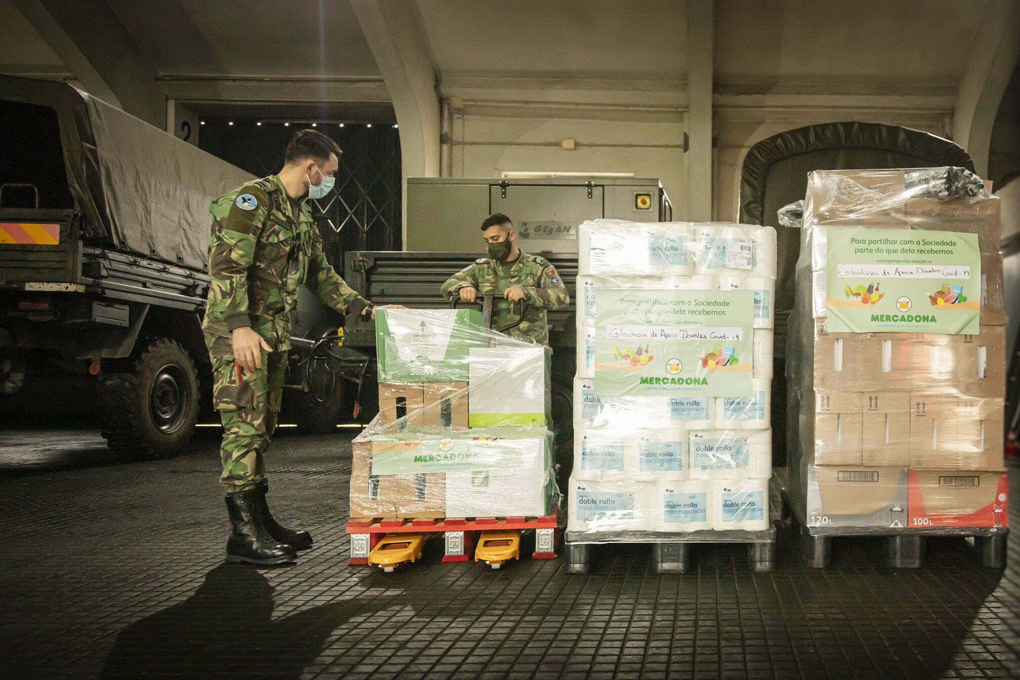 Mercadona reforça doação às estruturas de apoio Covid-19