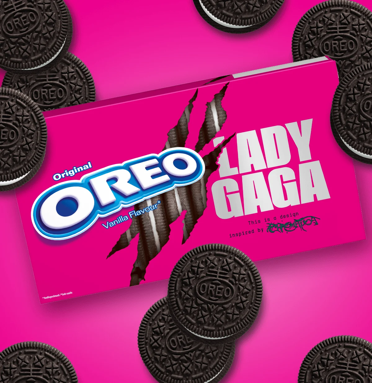 Oreo lança edição limitada em parceria com a Lady Gaga