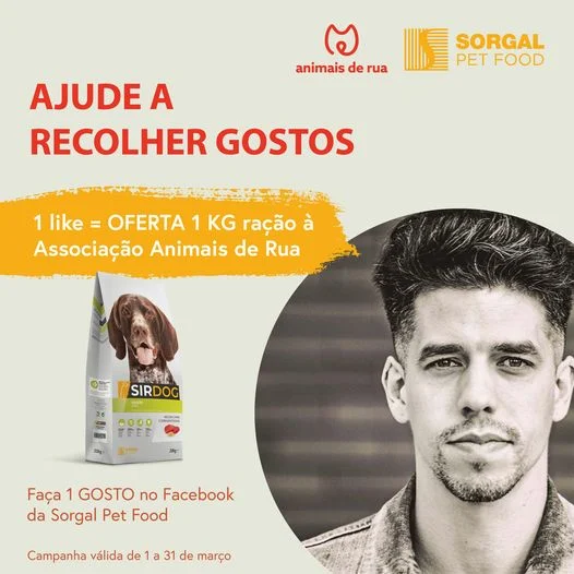 Cifrão apadrinha campanha da Sorgal Pet Food