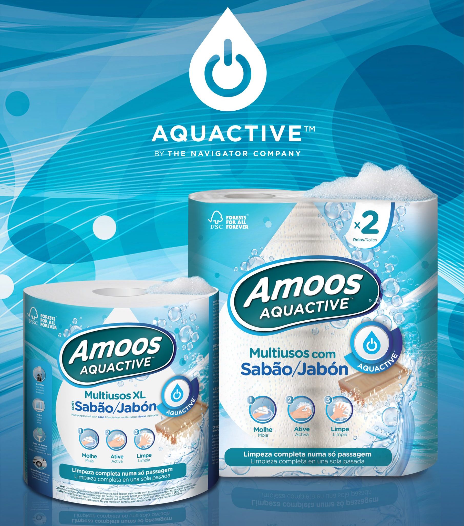 Navigator lança nova geração de papel tissue com sabão incorporado