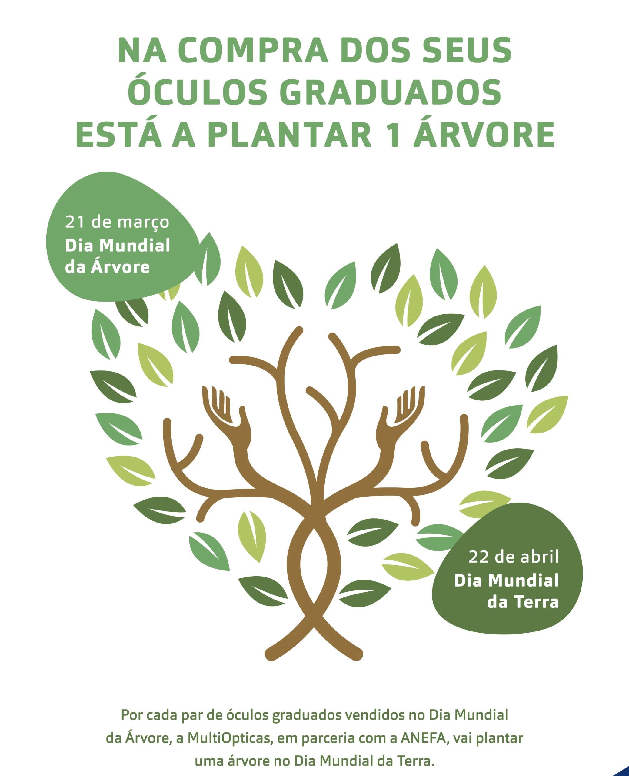 MultiOpticas planta uma árvore por cada óculo graduado vendido