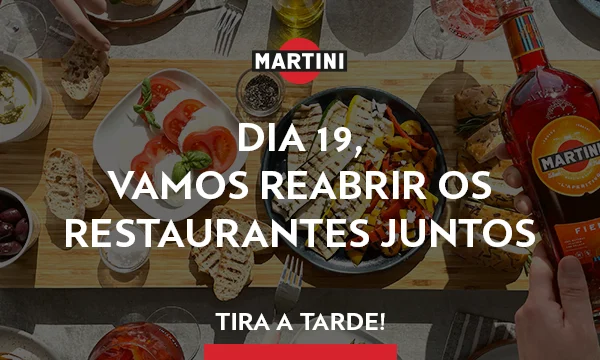 Martini desafia os portugueses a tirar a tarde para apoiarem a restauração nacional