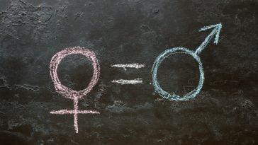 O símbolo de género feminino é igual ao conceito masculino de igualdade de género