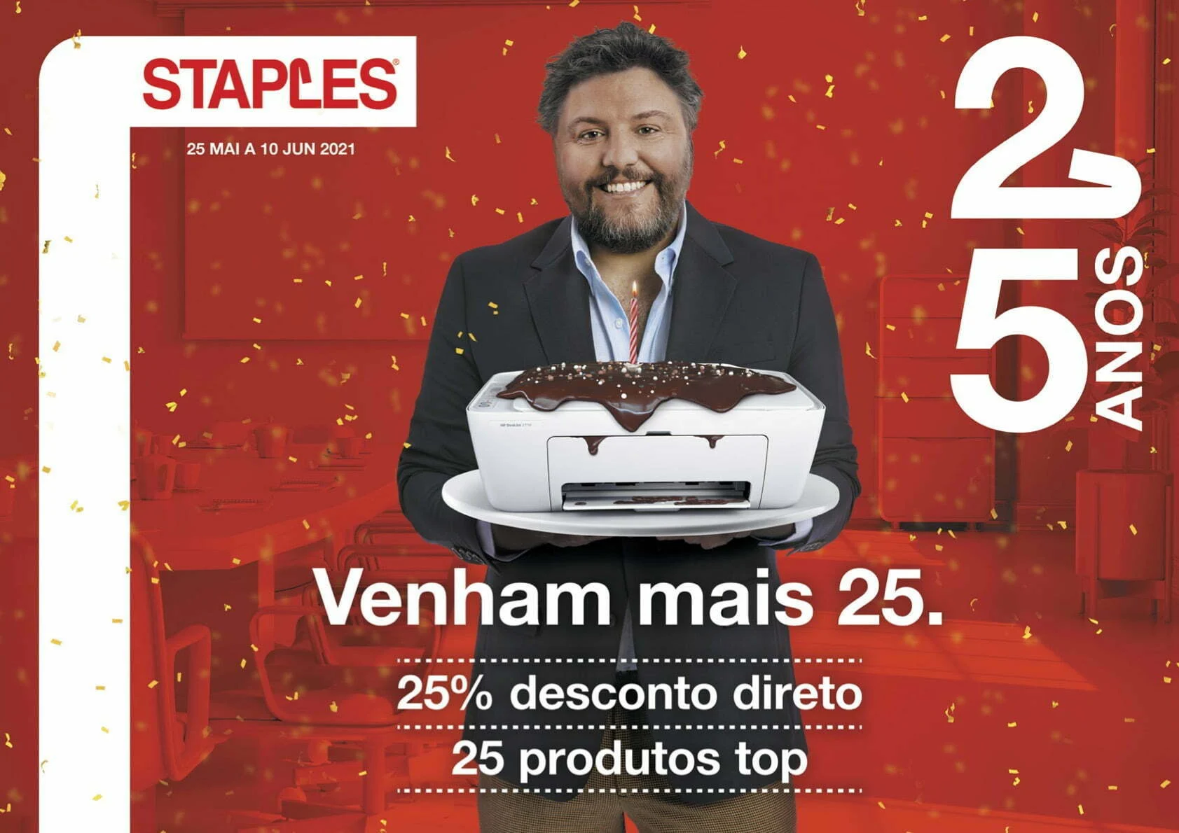 Staples comemora 25 anos em Portugal