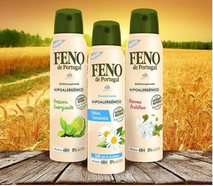Feno de Portugal lança a linha de desodorizantes hipoalergénicos com extratos naturais agora em spray