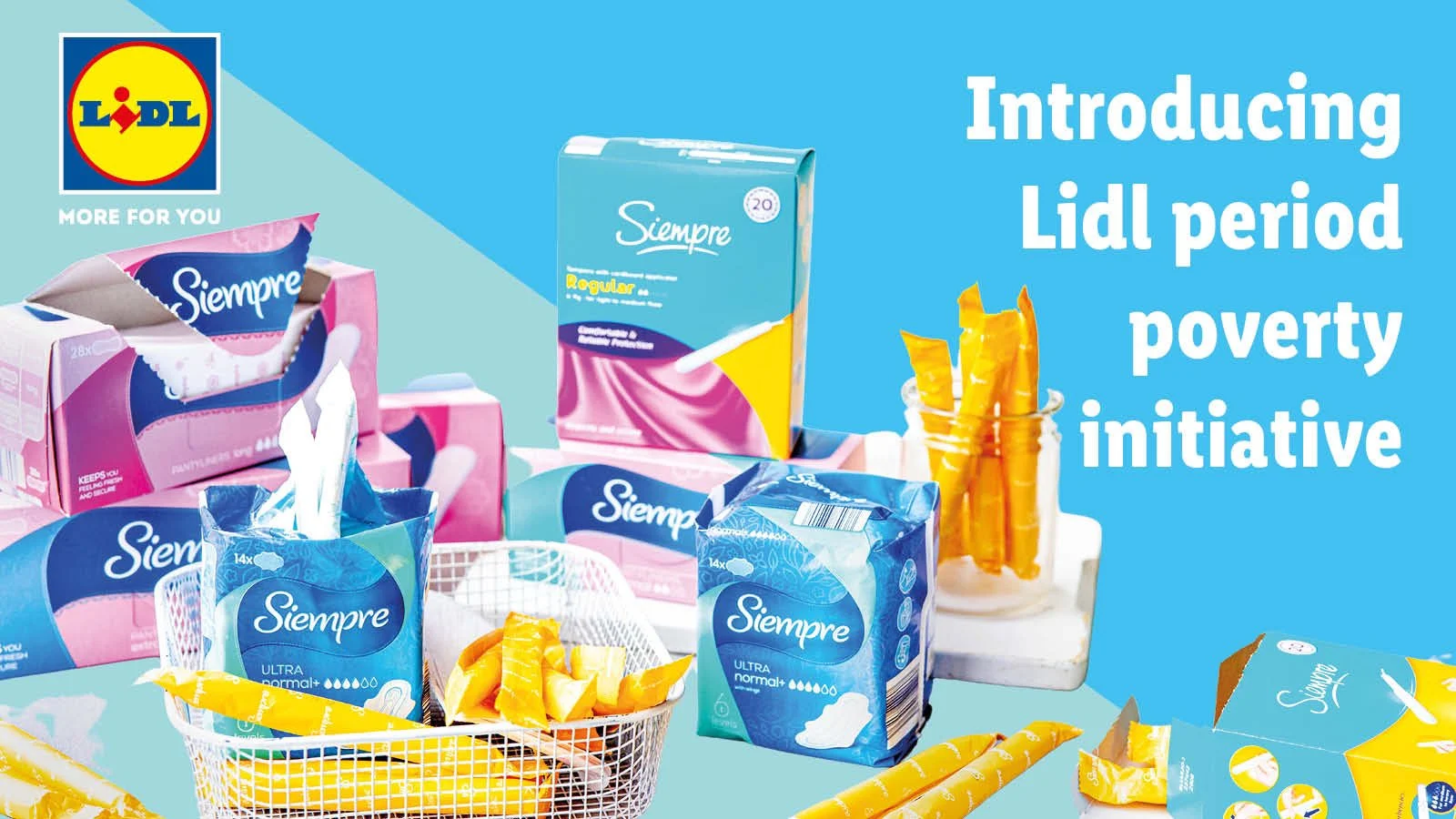 Lidl lança iniciativa de combate à pobreza menstrual
