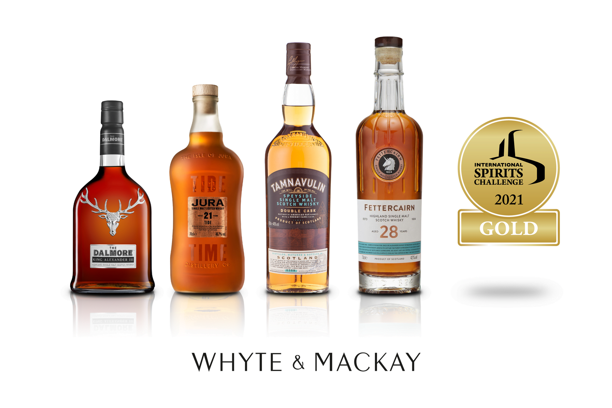 Whyte & Mackay conquista 31 prémios no International Spirits Challenge