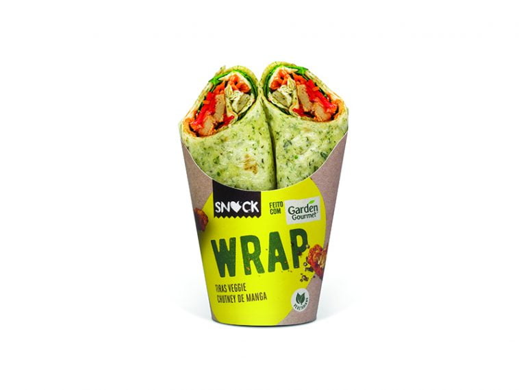 Snock feito com Garden Gourmet