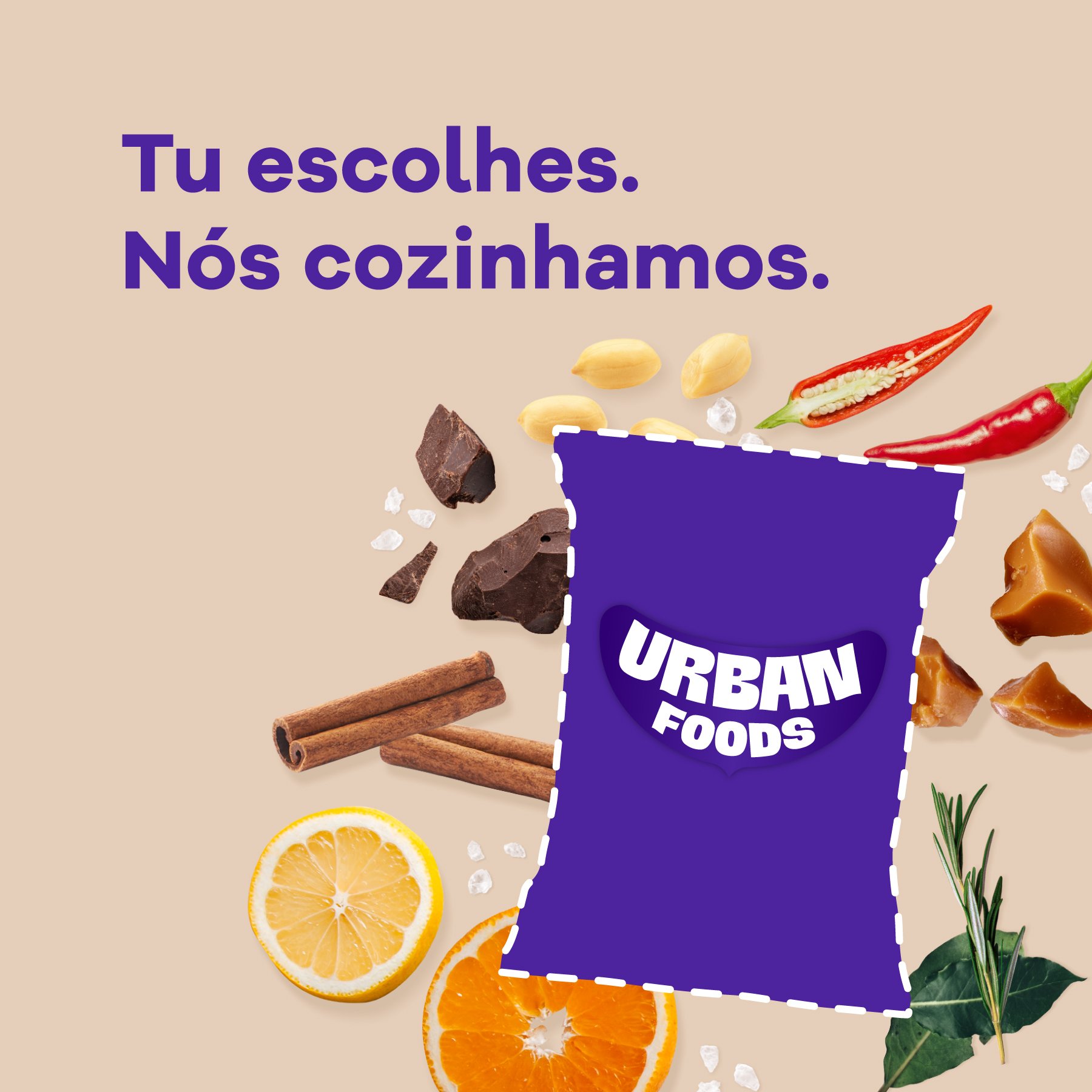 Urban Foods desafia consumidores a escolher o próximo snack