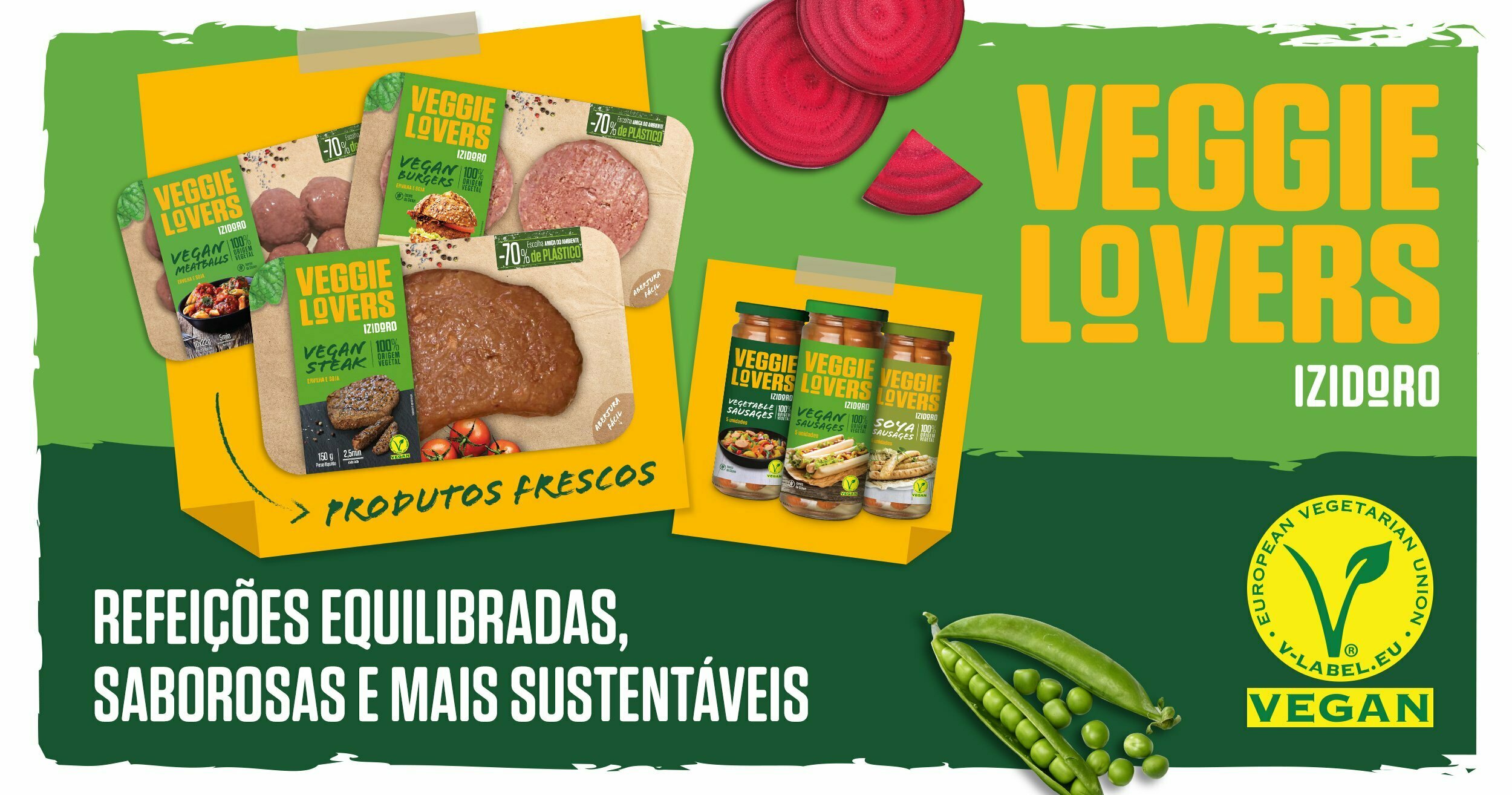 Izidoro lança gama Veggie Lovers