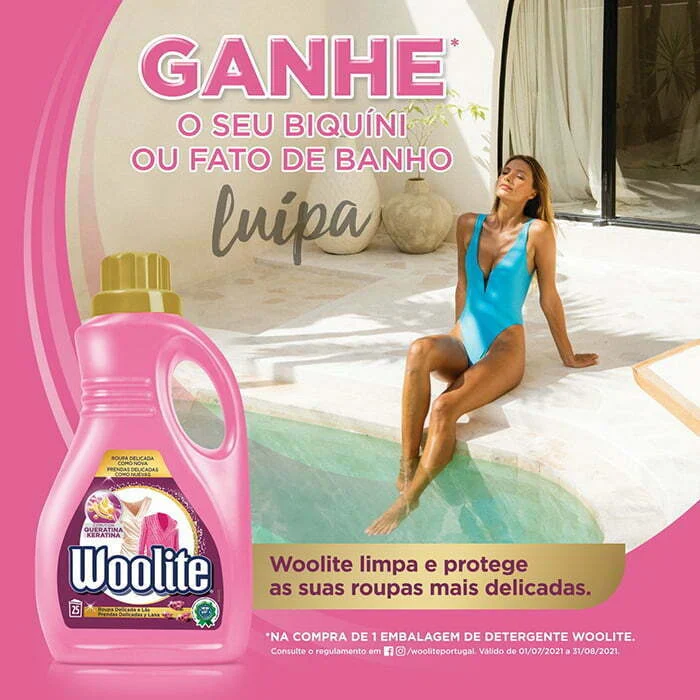 Woolite promove passatempo de verão com oferta de biquínis