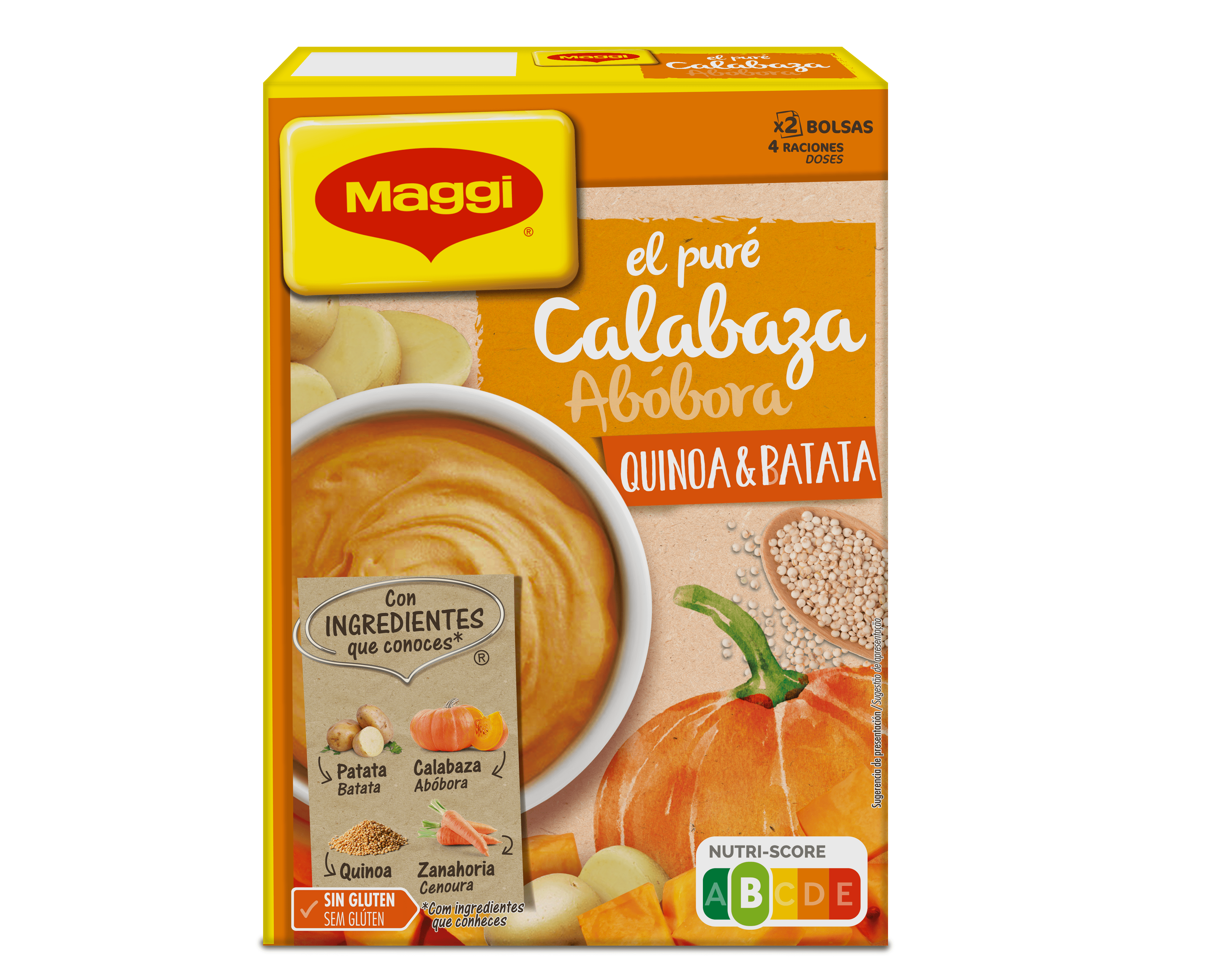 Maggi lança Puré de Batata com Abóbora