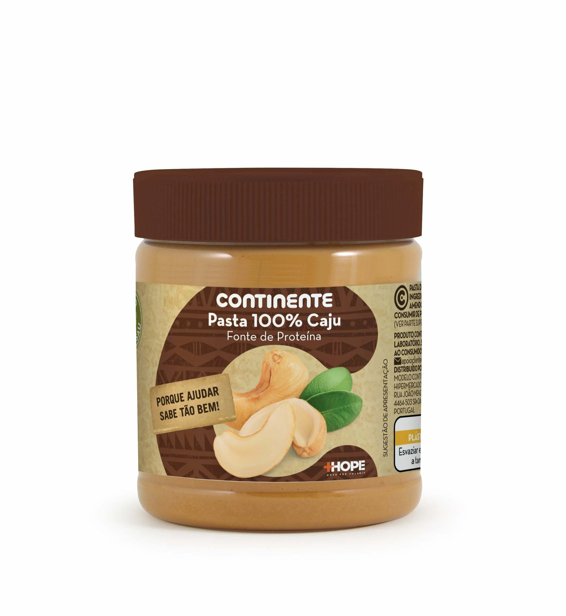 Continente lança pasta 100% caju