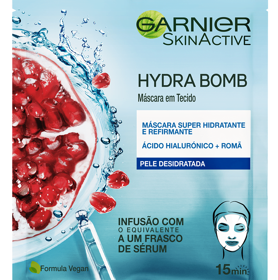 Máscaras em tecido Garnier Skin Active agora em material biodegradável
