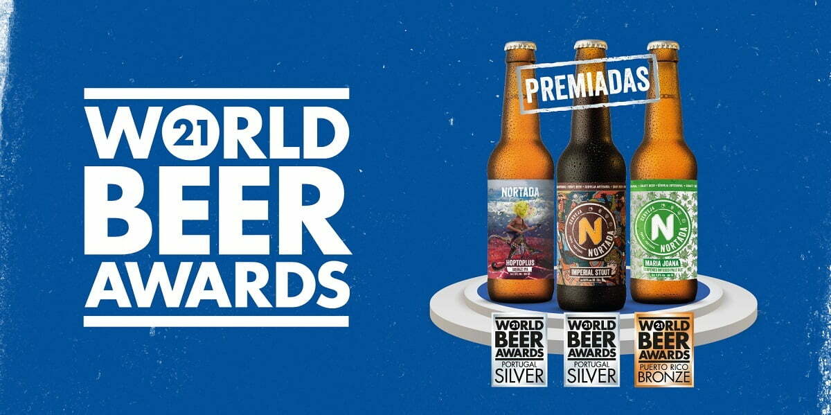 Nortada distinguida com três medalhas nos World Beer Awards 2021
